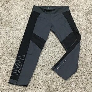 Second Skin Compression Capri Leggings Small Women's Gray PERFECT CONDITION